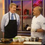 Restaurant chef on local TV program