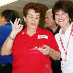 Red Cross volunteer pronounces recipe delicious