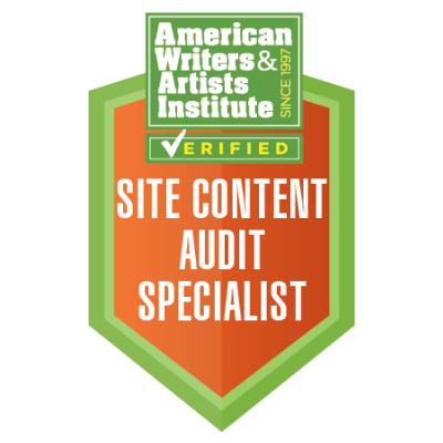 Site Content Audit Copywriting Specialist Badge